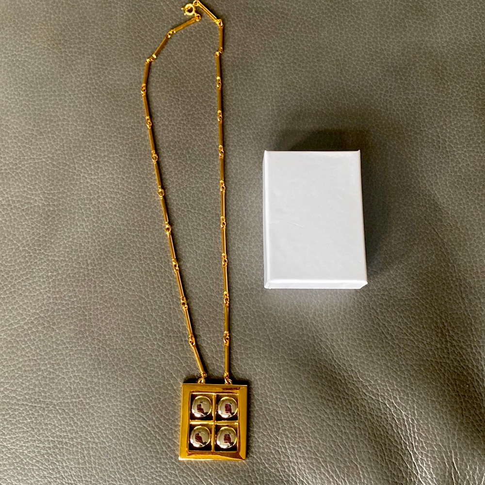 Artistry square Modern Necklace 22” tube chain